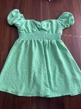Women’s Mint Green Smocked Waist Top